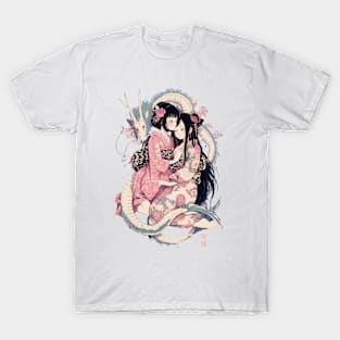 Sleeping Geishas Graphic T-Shirt 02 T-Shirt